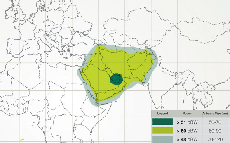 Yahsat 1A Ku band east spot beam